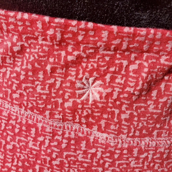 Athleta Crossroads Burnout Skirt Size Small Watermelon Pink Double Layer Ruched - Picture 13 of 16